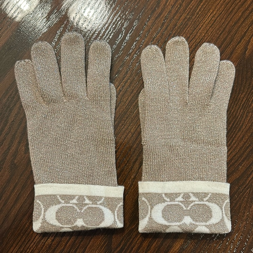Coach Knit Gloves